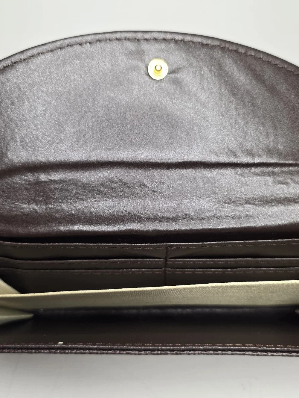Michael Kors Wallet Brown Signature Coated Canvas Fulton Flap Carryall
